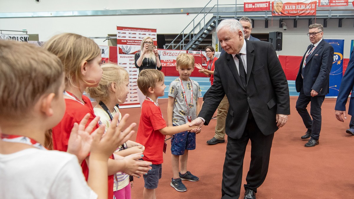 Jarosław Kaczyński w Spale