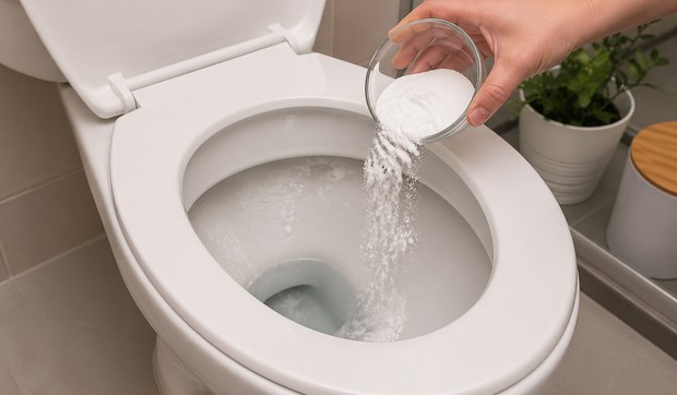 Sipanje soli u WC šolju