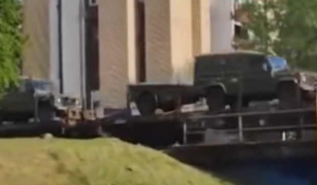 Prolazak vojne opreme kroz Osijek