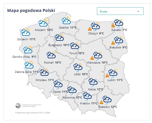 Prognoza Pogody Jaka Pogoda W Srode 4 Listopada 2020 Wiadomosci