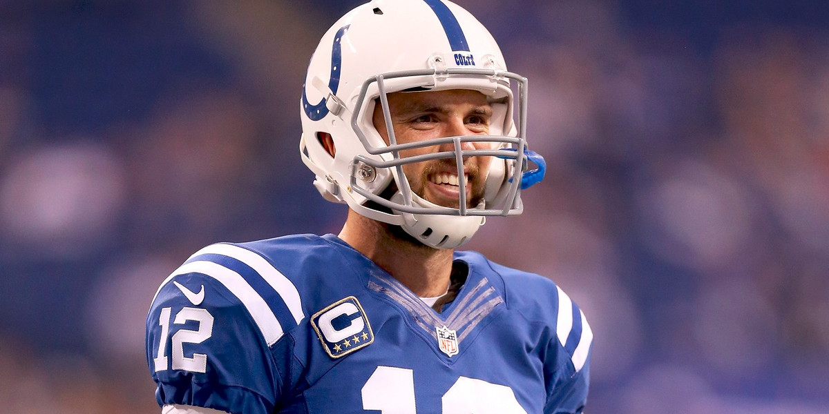 Andrew Luck's contract extension will give him reasons to smile.