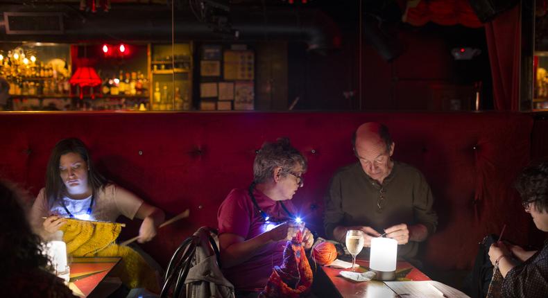 Trading the Noisy Gay Bar Scene for the Knitting Circle