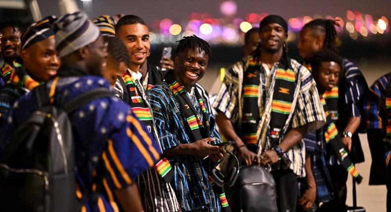 Ghana Black Stars arrive in Qatar