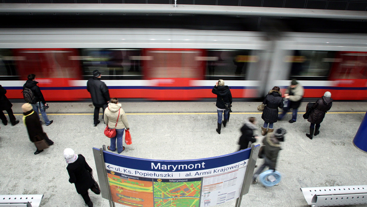 Wypadek na stacji metra Marymont