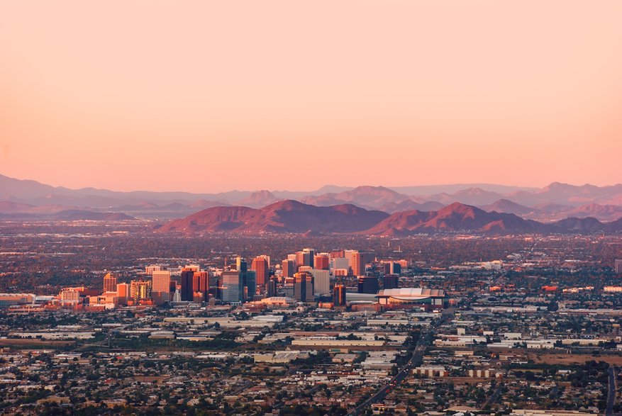 Phoenix w stanie Arizona - największa metropolia tego stanu