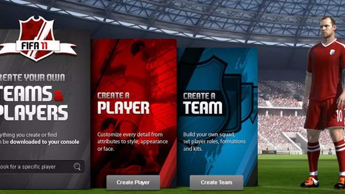 FIFA 11 – Creation Centre, czyli rozbudowana opcja edycji dostępna tylko na konsolach