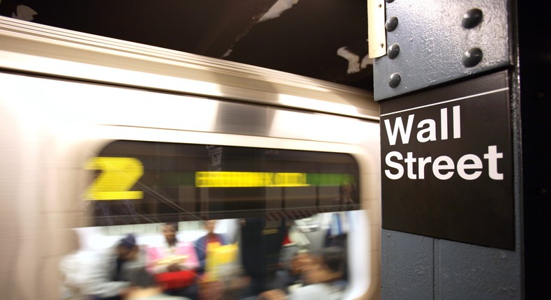 The Wall Street subway stopGetty images