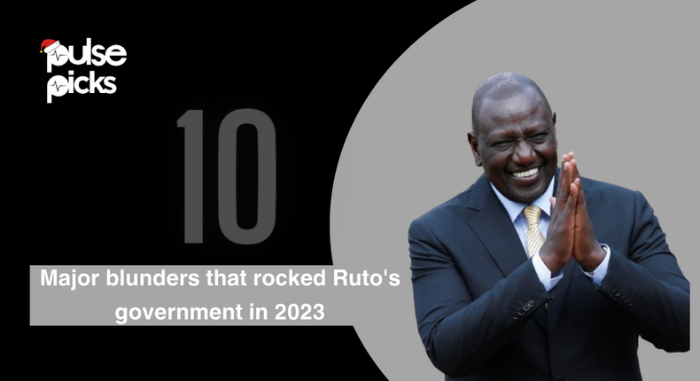 10 major blunders that rocked Ruto's government in 2023