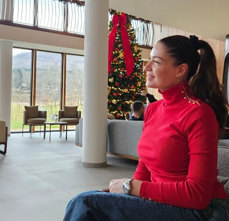 Sanja Kužet sa mužem na odmoru