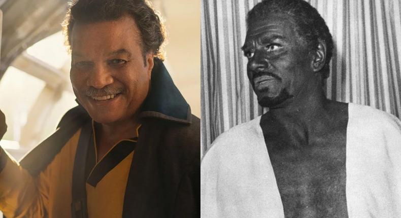 Billy Dee Williams in Star Wars: Episode IX - The Rise of Skywalker, and Laurence Olivier in costume as Othello at the Old Vic.Disney/Lucasfilm Ltd./John Downing/Staff/Daily Express/Mirrorpix via Getty Images