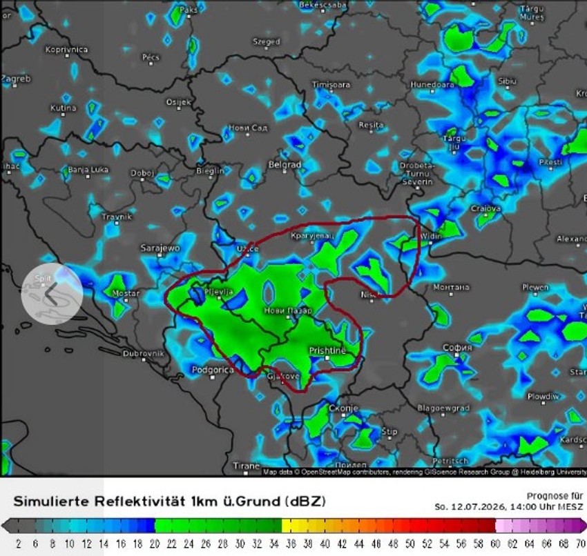 Mapa nestabilnosti u nedelju