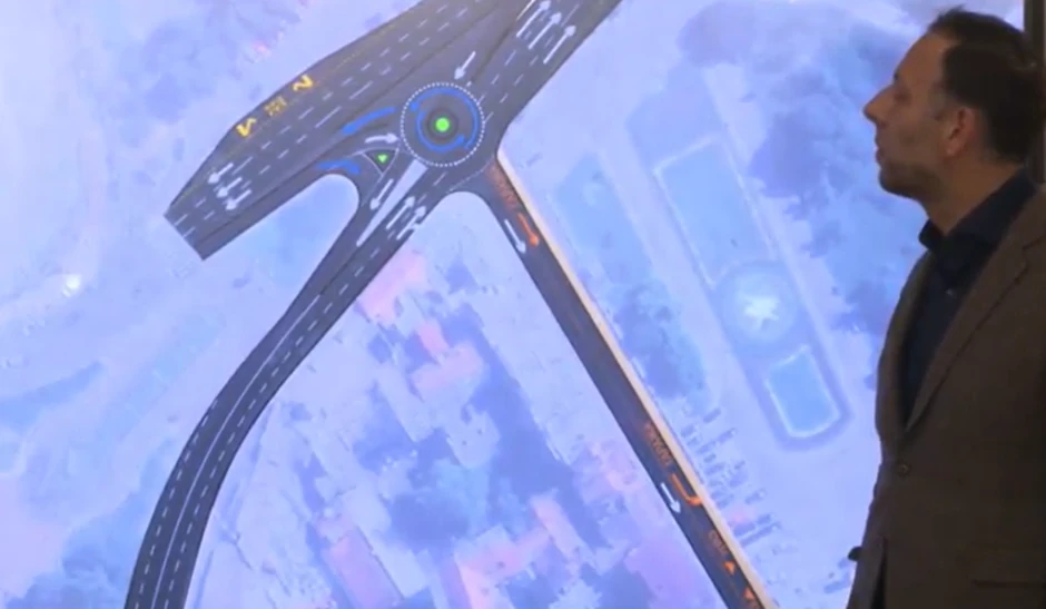 Kružni tok na Trgu Nikole Pašića, između Starog dvora i Skupštine Srbije