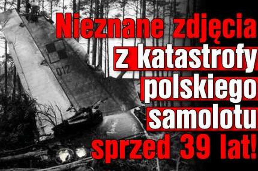 Nieznane zdjęcia z katastrofy polskiego samolotu sprzed 39 lat!