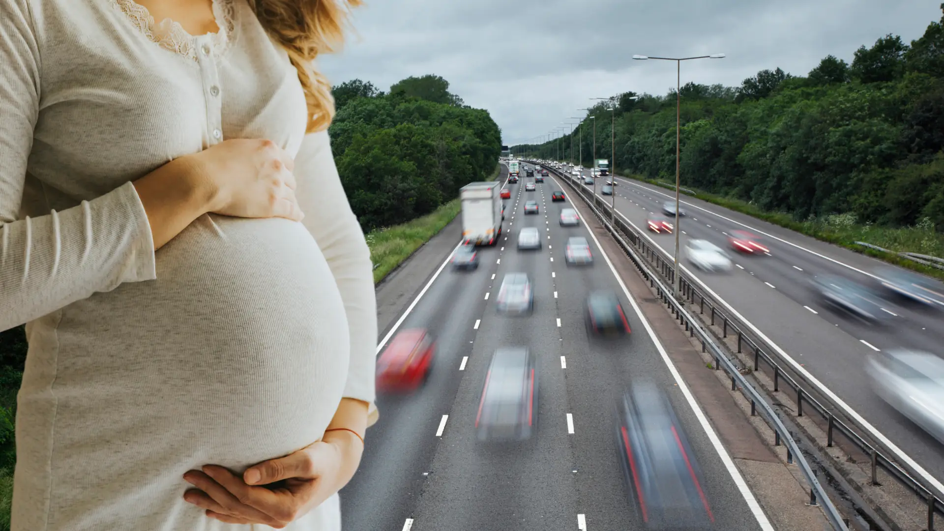 Ciężarna jechała pasem dla co najmniej dwóch pasażerów. Powiedziała, że jest nim płód