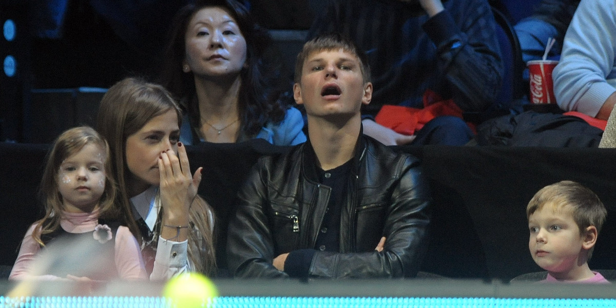 Andriey Arshavin z żoną