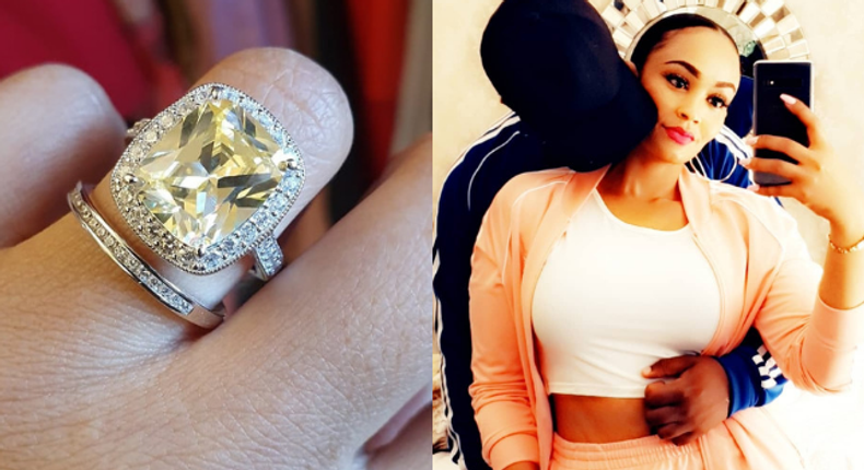 Zari Hassan and KinBae. Her wedding ring