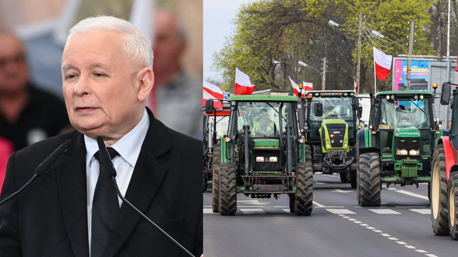 Jarosław Kaczyński i protest rolników