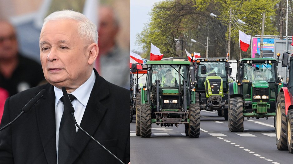 Jarosław Kaczyński i protest rolników