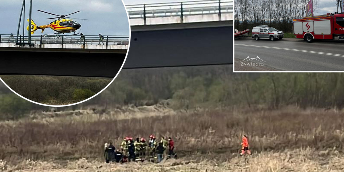 Tragiczny wypadek w Żywcu. 15-latek spadł z mostu.