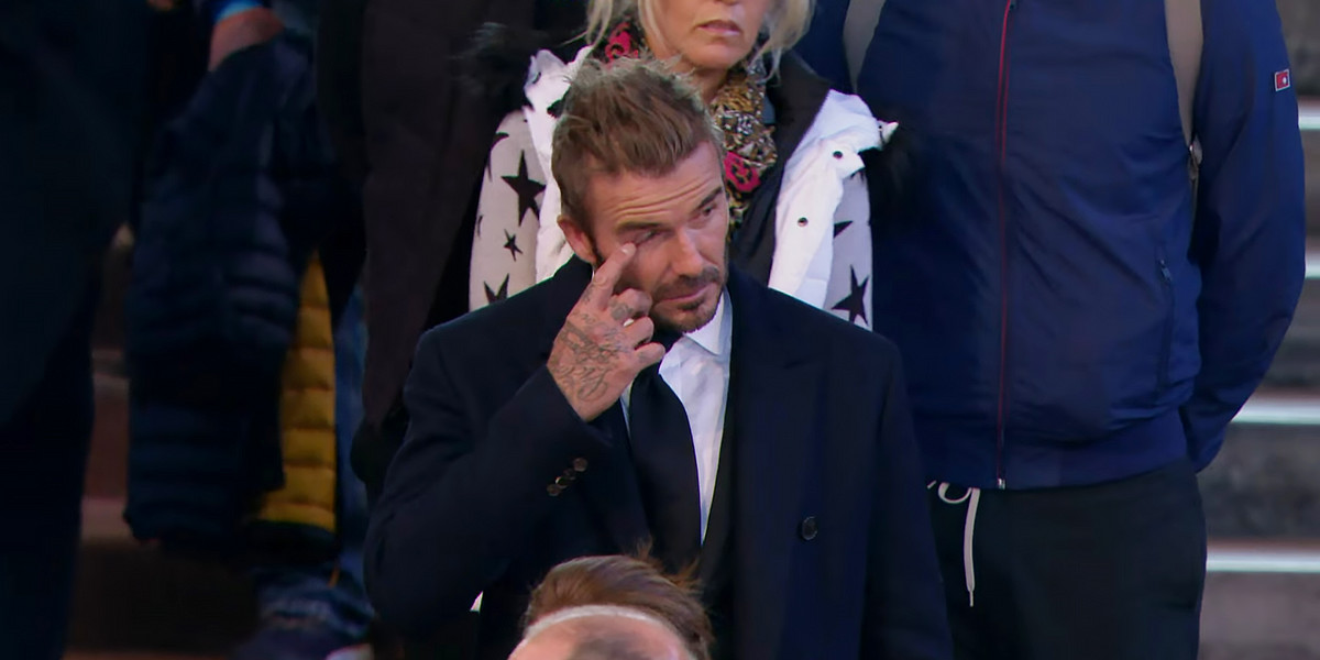 David Beckham pożegnał królową Elżbietę II. 