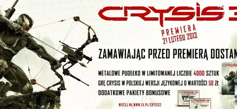 Crysis 3 z bardzo dokładną datą premiery