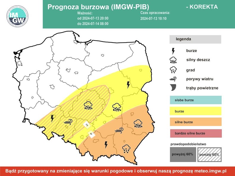 Zapowiada się kolejna bardzo burzowa noc