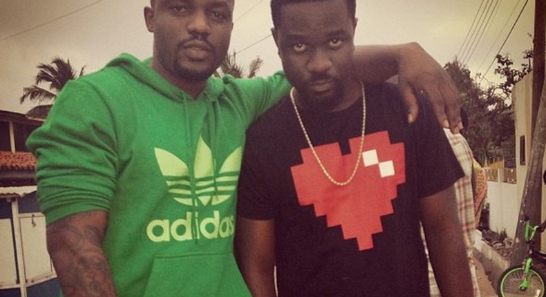 Omar Sterling and Sarkodie [Left to right]