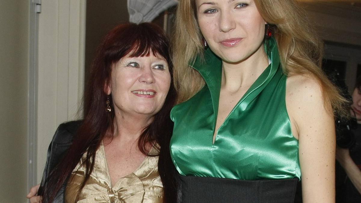 Anna Guzik z mamą