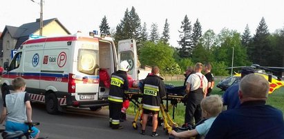 Zadyma w Pokoju. Policja i śmigłowiec LPR w akcji