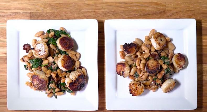 scallops and white beans