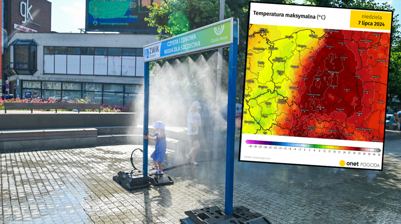 Dwie fale upałów suną do Polski. Pogoda da nam się mocno we znaki (mapa: meteologix.com)