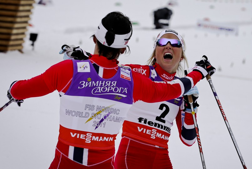 Therese Johaug i Marit Bjoergen