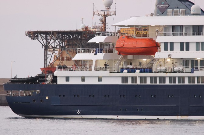 Kruzer MV Hondius na Kanarskim ostrvima 