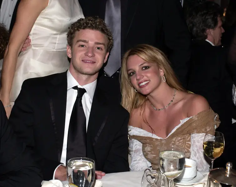 Britney Spears i Justin Timberlake na imprezie przed 44. ceremonią rozdania nagród Grammy Fot. Lester Cohen Archive/WireImage