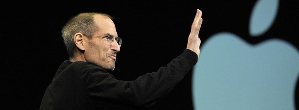 Steve Jobs na jednej z prezentacji Apple'a