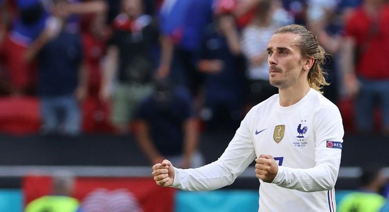 Antoine Griezmann's goal earned France a 1-1 draw with Hungary in Budapest Creator: BERNADETT SZABO