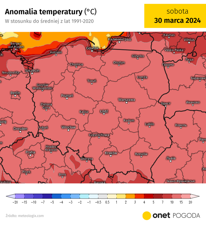 Temperatura będzie przekraczać normę aż o 10-15 st. C