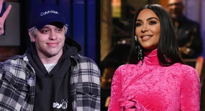 Pete Davidson and Kim Kardashian 