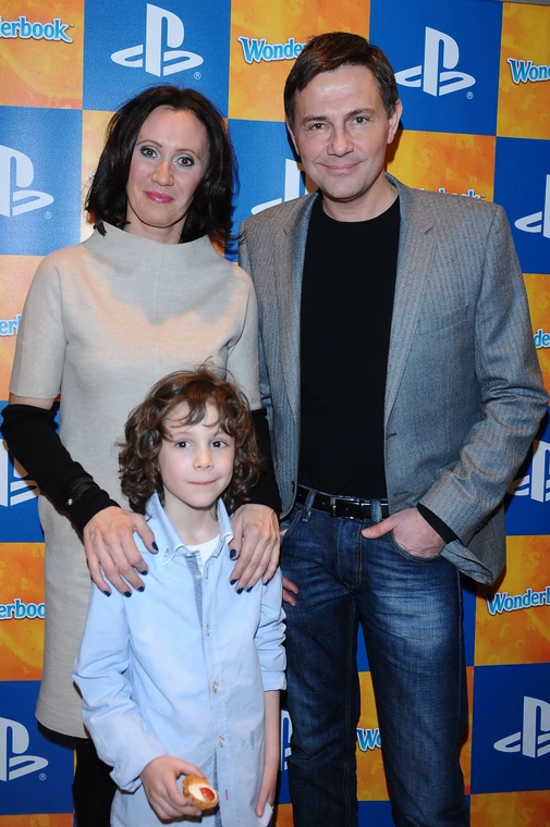 Klany gwiazd: Krzysztof Ibisz i Anna Nowak-Ibisz z synem Vincentem w 2012 roku