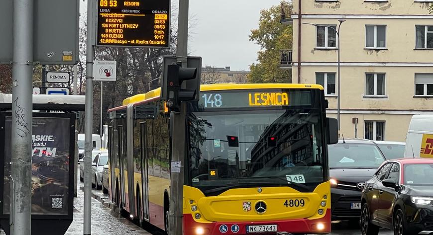Autobus  linii 148 zmieni trasę na Żernikach