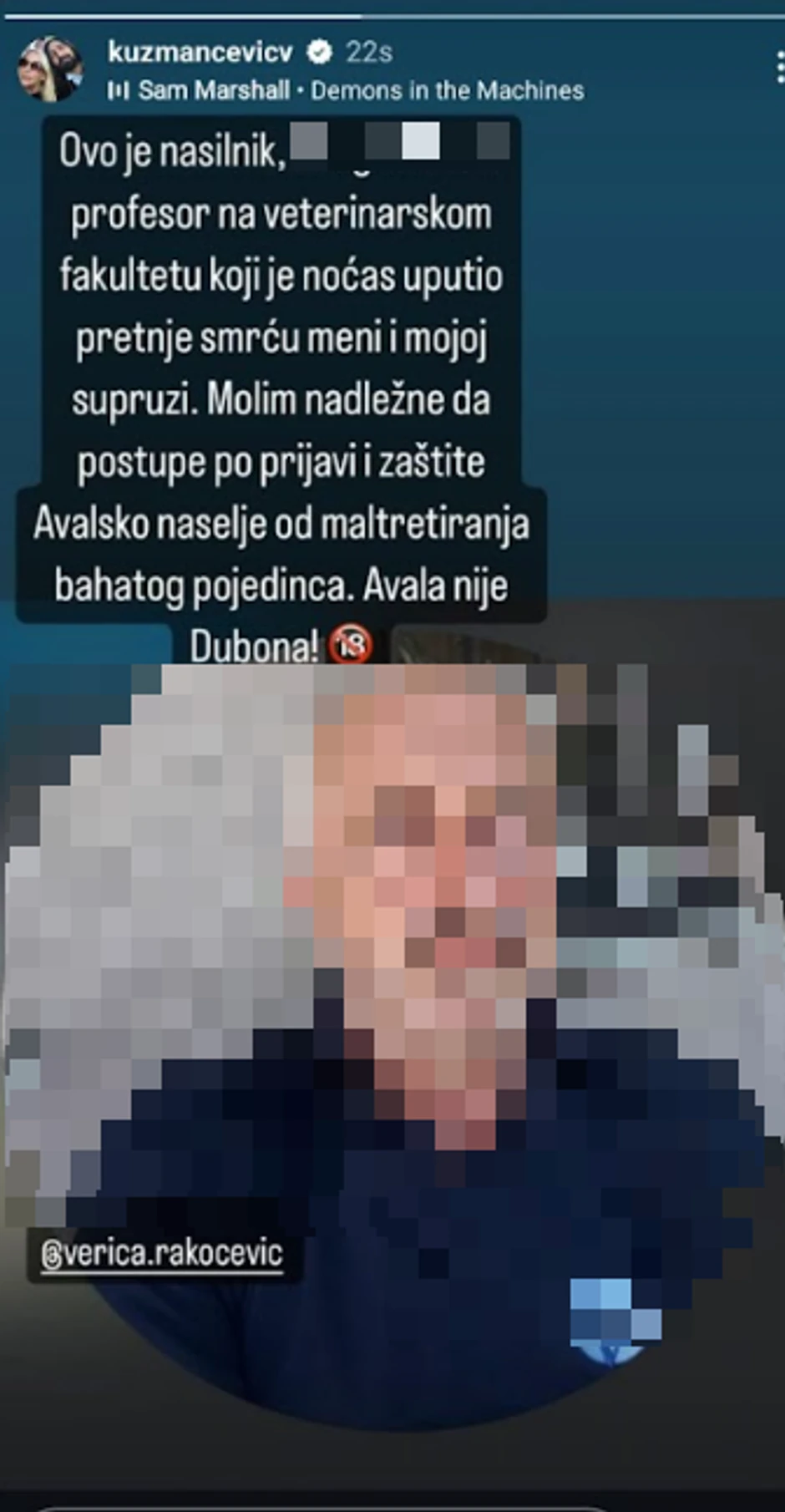 Veljko podelio sliku komšije