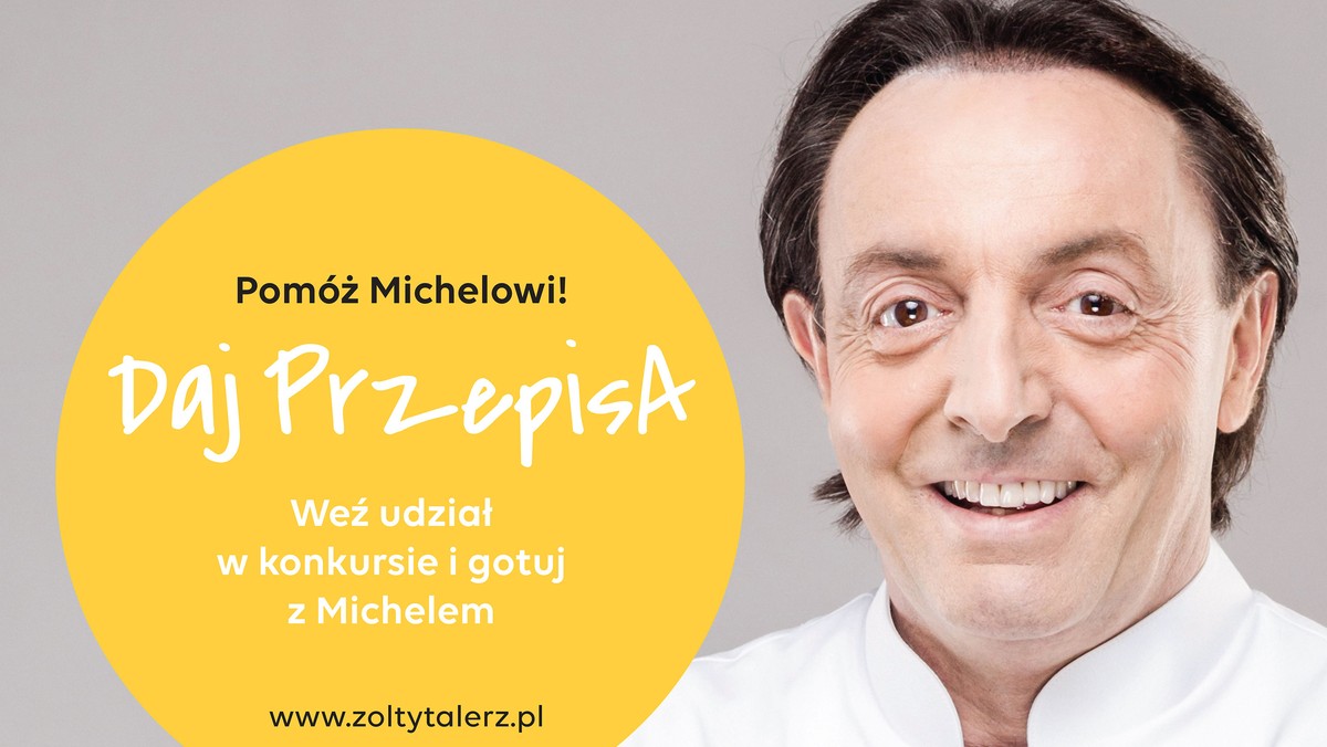 "Daj przepisa!" – tymi słowami Michel Moran zachęca dzieci i młodzież w całej Polsce do udziału w konkursie organizowanym przez Kulczyk Foundation w ramach programu Żółty Talerz. Celem konkursu jest podniesienie świadomości dotyczącej zdrowego odżywiania wśród najmłodszych oraz zachęcanie ich do wspólnego gotowania z rodzicami, przyjaciółmi czy wychowawcami.