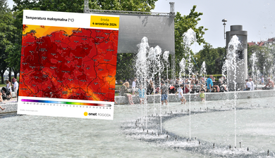 Wrześniowa fala upałów rozleje się po Polsce. Na termometrach 34 st. C
