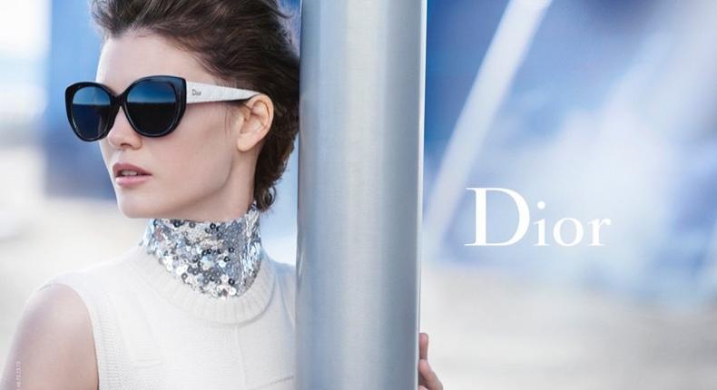 Model; Diana Moldovan fronts Dior 2015 eyewear ad