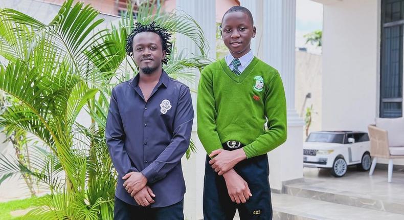 Kevin Bahati with Morgan Bahati