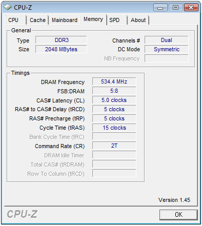 CPU-Z – ASUS P5Q Deluxe