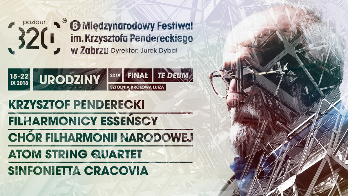 15 września w Zabrzu rozpoczął się VI Międzynarodowy Festiwal im. Krzysztofa Pendereckiego. Tegoroczna odsłona odbywa się pod hasłem "Urodziny"; patron festiwalu - jeden z najsłynniejszych polskich kompozytorów - świętuje w tym roku 85. urodziny.