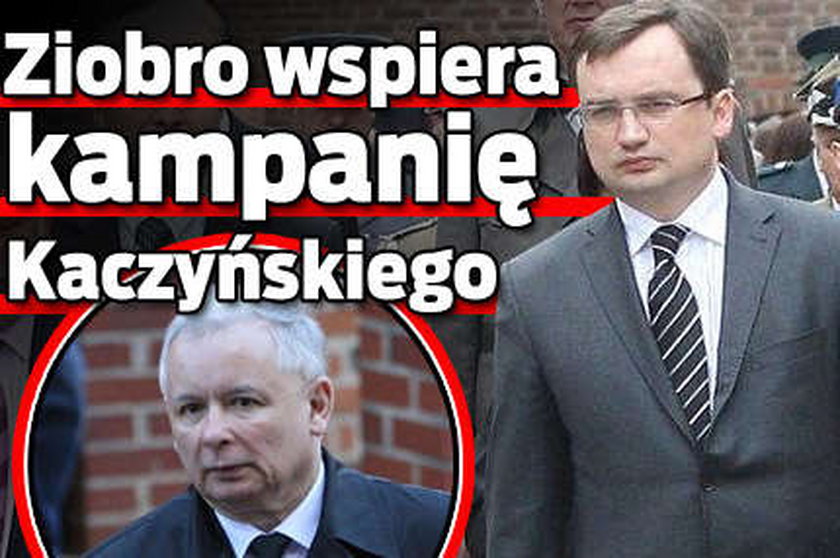 Ziobro wspiera kampanię Kaczyńskiego