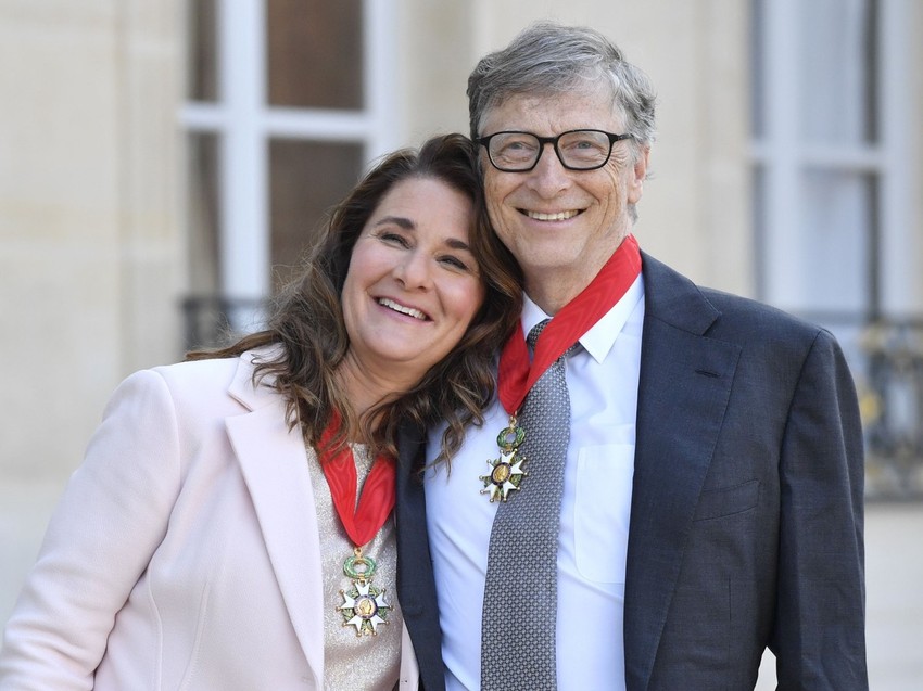 Bil Gejts sa bivšom suprugom