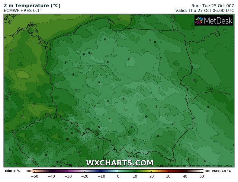 Poranek zapowiada się nieco chłodniej od poprzednich